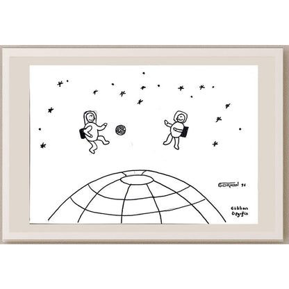 Gökhan Özyeğin 43x30cm Orijinal Karikatür BOD00876