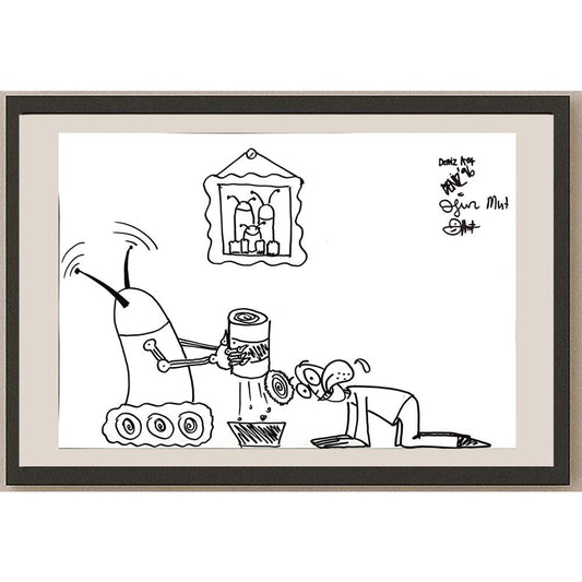 Deniz Koç 43x30cm Orijinal Karikatür BOD00877
