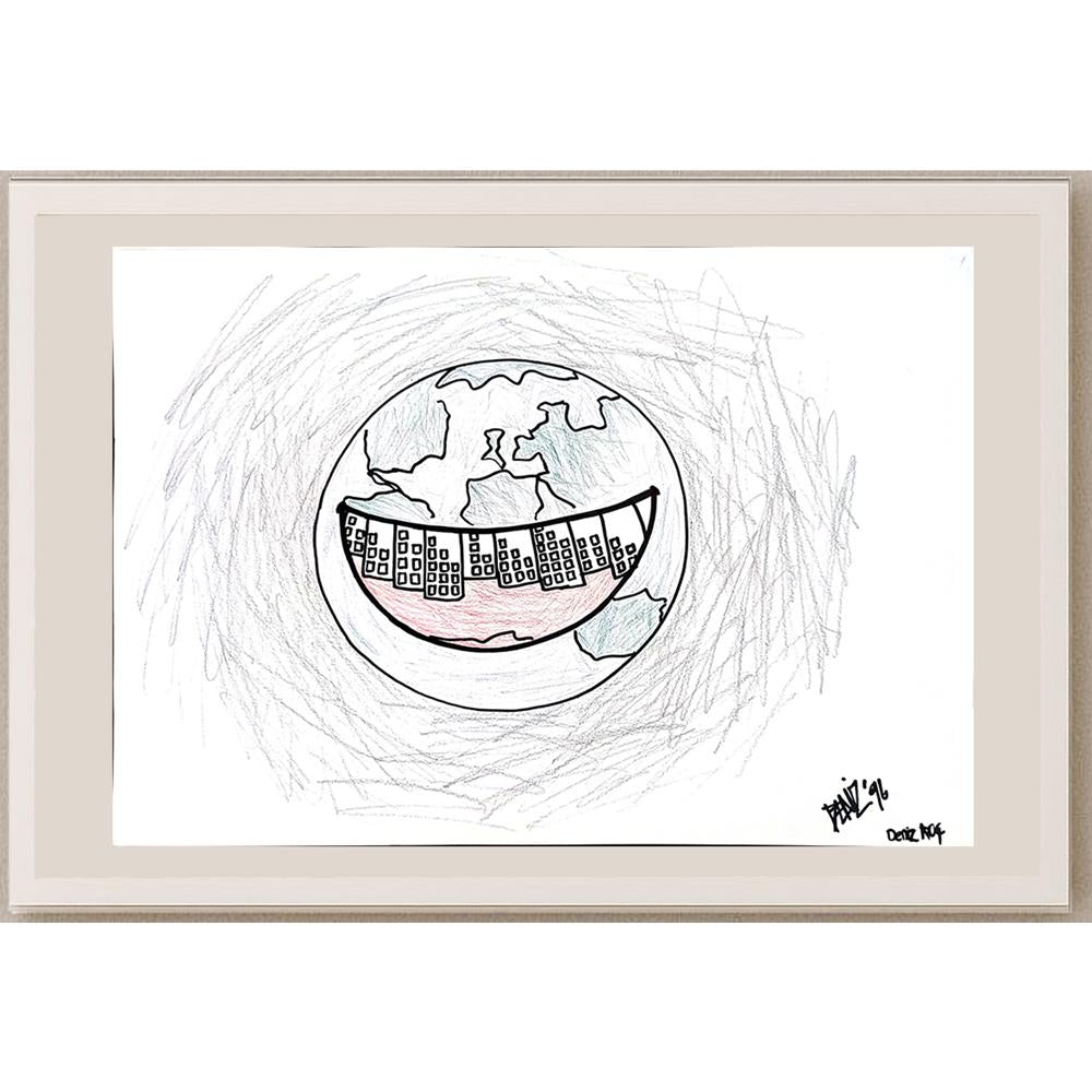 Deniz Koç 43x30cm Orijinal Karikatür BOD00878