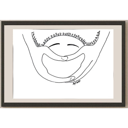 Ayşe İnan 43x30cm Orijinal Karikatür BOD00881
