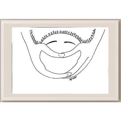 Ayşe İnan 43x30cm Orijinal Karikatür BOD00881