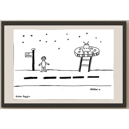Gökhan Özyeğin 43x30cm Orijinal Karikatür BOD00883