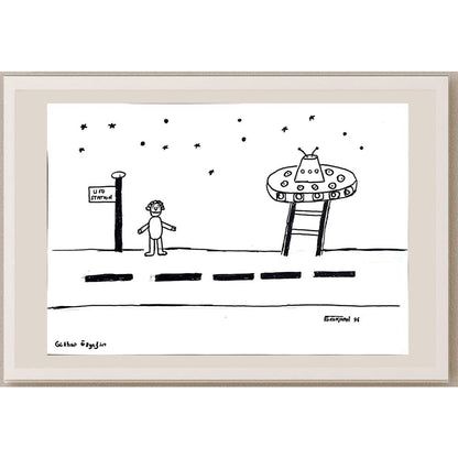 Gökhan Özyeğin 43x30cm Orijinal Karikatür BOD00883