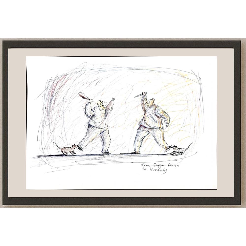 Doğan Arslan 43x30cm Orijinal Karikatür BOD00884