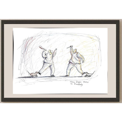 Doğan Arslan 43x30cm Orijinal Karikatür BOD00884