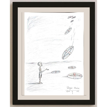 Doğan Arslan 43x30cm Orijinal Karikatür BOD00885