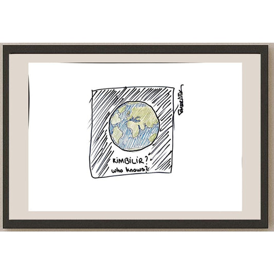 Tamer Atik 43x30cm Orijinal Karikatür BOD00887