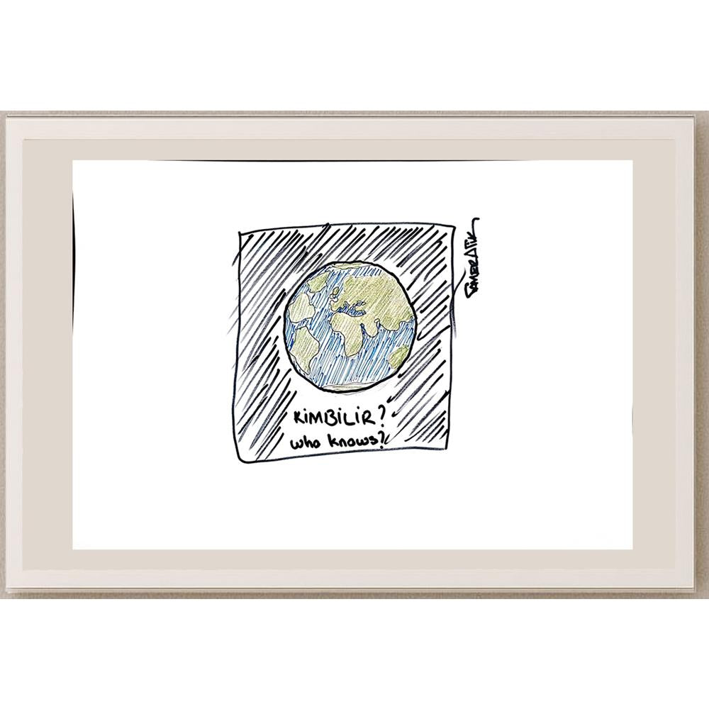 Tamer Atik 43x30cm Orijinal Karikatür BOD00887