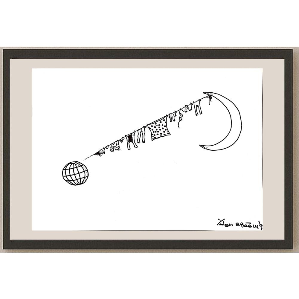 Yalçın Eroğlu 43x30cm Orijinal Karikatür BOD00888