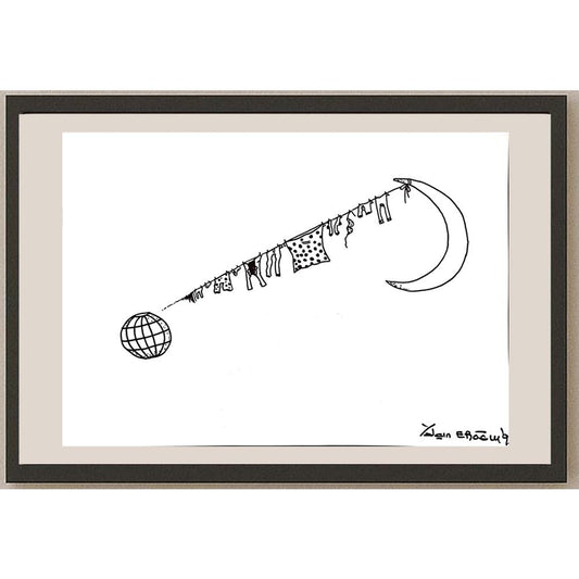 Yalçın Eroğlu 43x30cm Orijinal Karikatür BOD00888