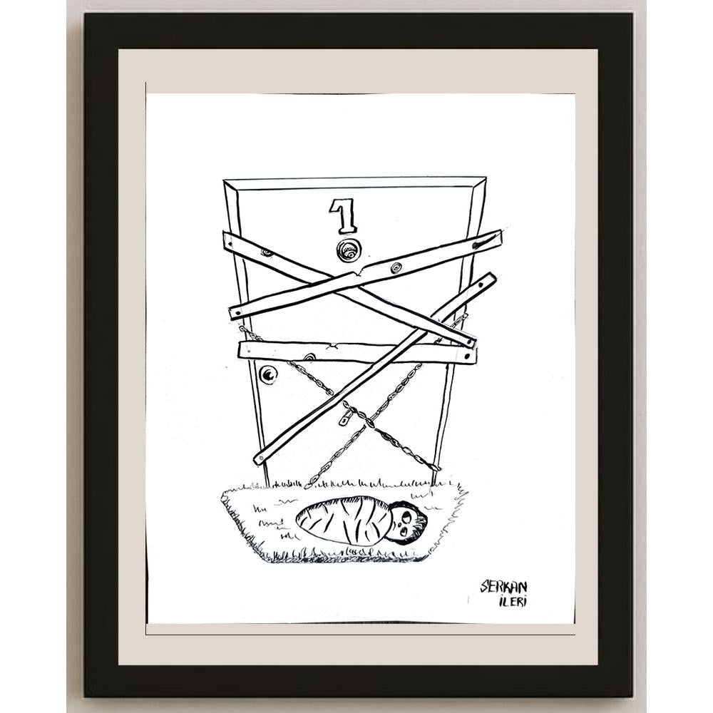 Serkan İleri 20x16cm Orijinal Karikatür BOD00890