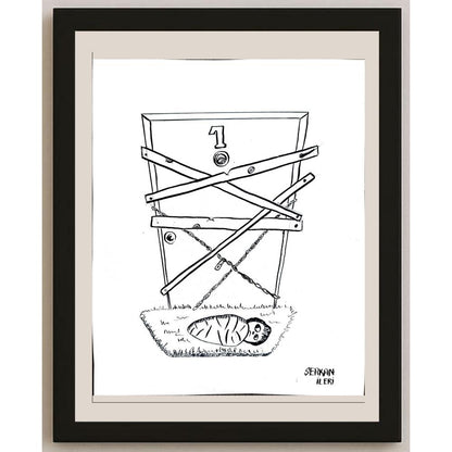 Serkan İleri 20x16cm Orijinal Karikatür BOD00890