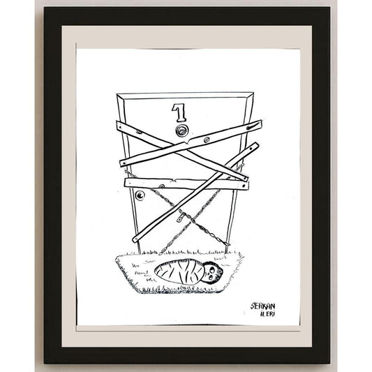 Serkan İleri 20x16cm Orijinal Karikatür BOD00890