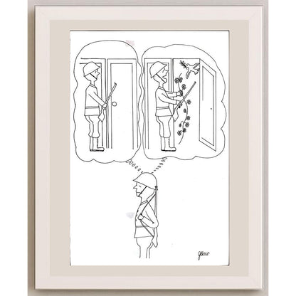 Göknur Yılmaz 29x21cm Orijinal Karikatür BOD00891