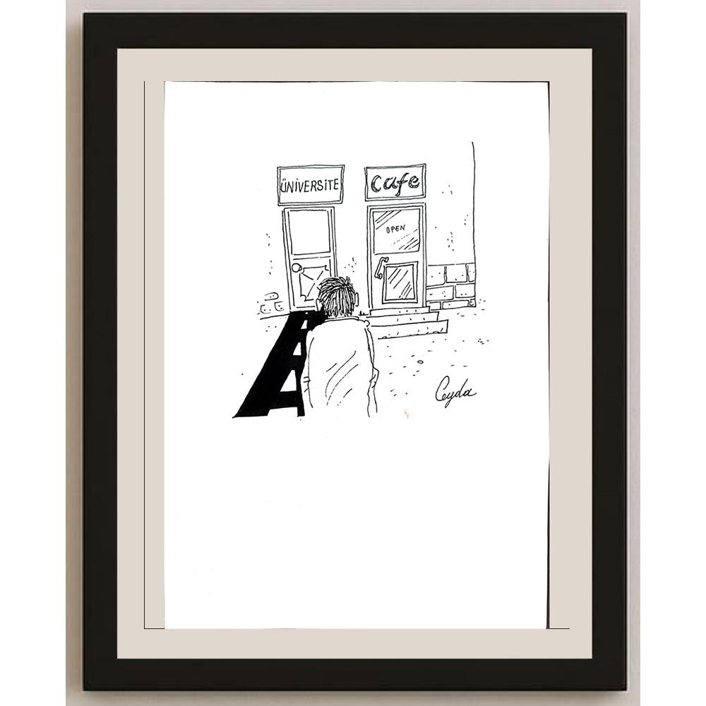 Ceyda Polat 29x21cm Orijinal Karikatür BOD00893