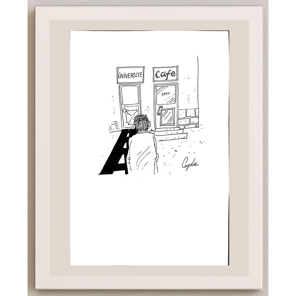 Ceyda Polat 29x21cm Orijinal Karikatür BOD00893