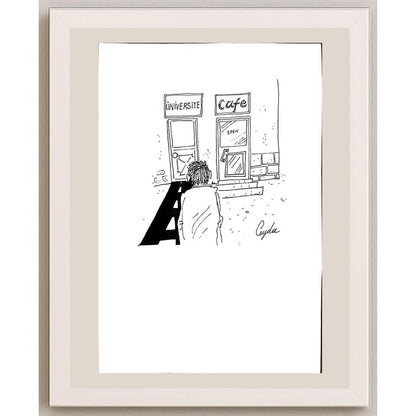 Ceyda Polat 29x21cm Orijinal Karikatür BOD00893