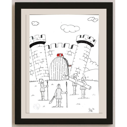 Tuba Demirbaş 29x21cm Orijinal Karikatür BOD00894
