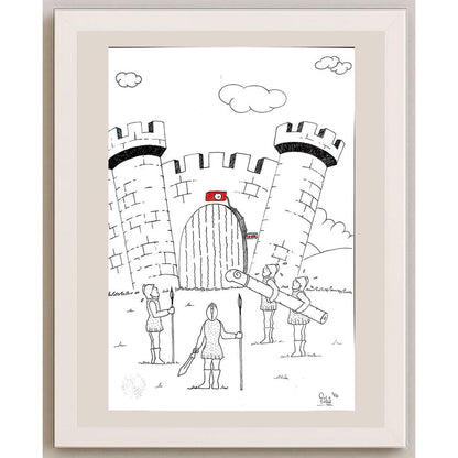 Tuba Demirbaş 29x21cm Orijinal Karikatür BOD00894