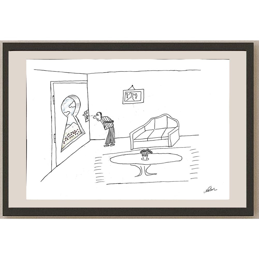 Nalan Atan 29x21cm Orijinal Karikatür BOD00896