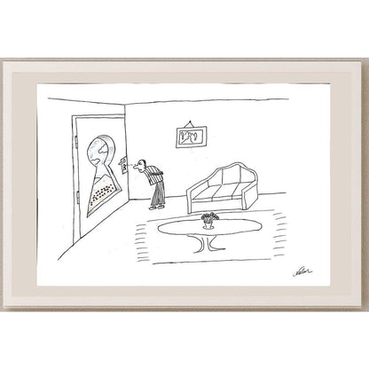 Nalan Atan 29x21cm Orijinal Karikatür BOD00896