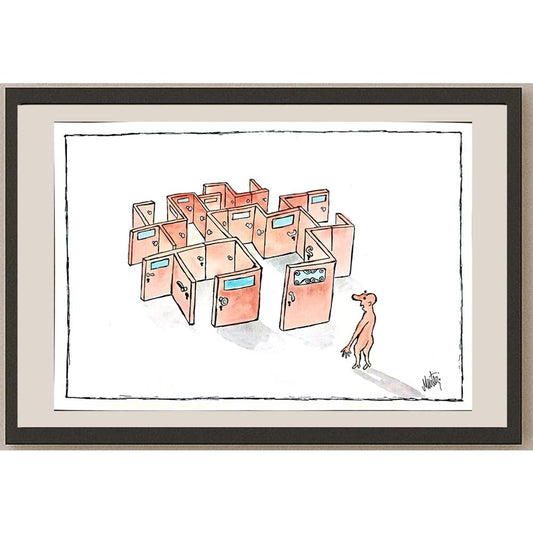 Murteza Albayrak 29x21cm Orijinal Karikatür BOD00899