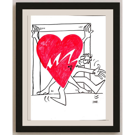 Deniz Koç 29x21cm Orijinal Karikatür BOD00902