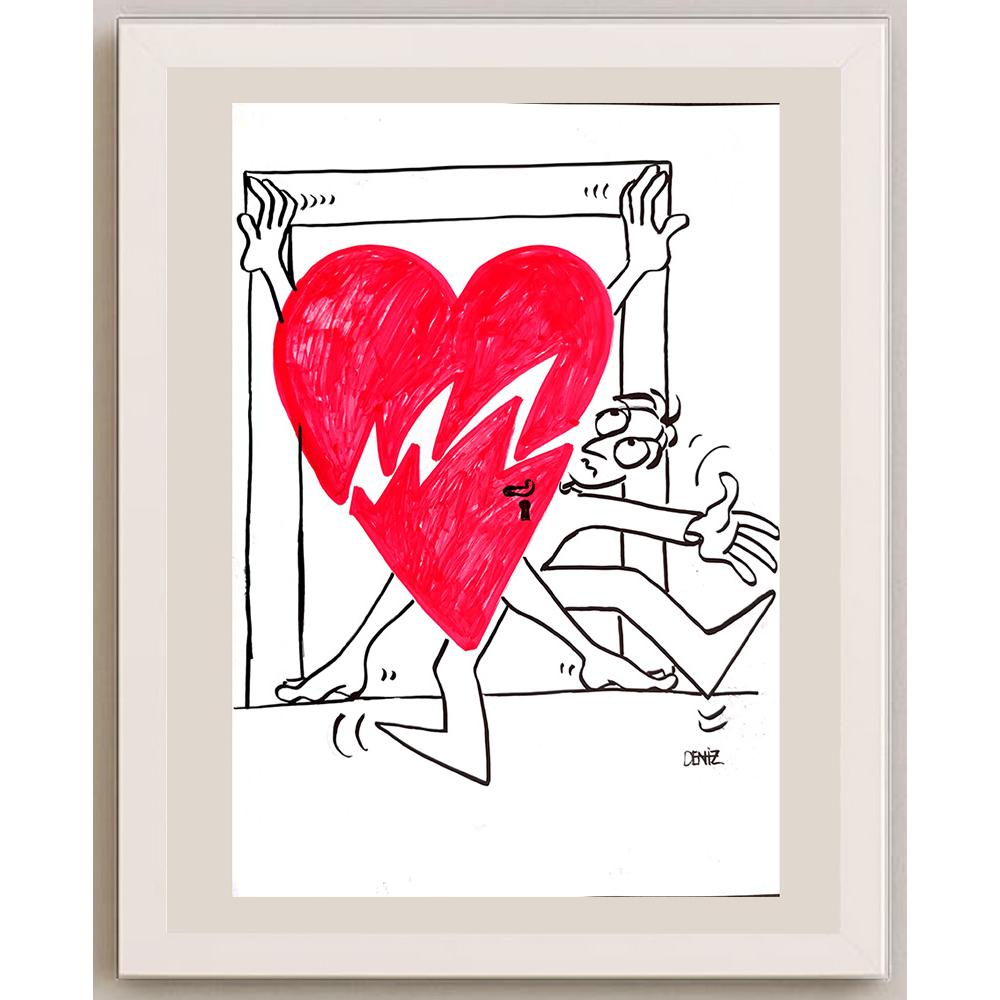 Deniz Koç 29x21cm Orijinal Karikatür BOD00902