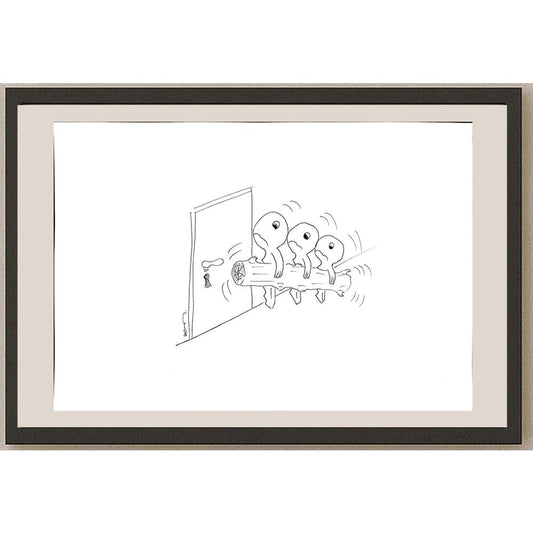 Demet Genç 29x21cm Orijinal Karikatür BOD00904