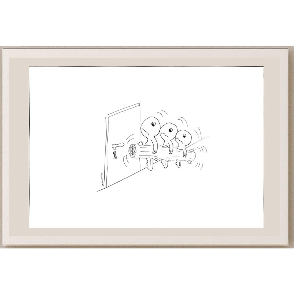 Demet Genç 29x21cm Orijinal Karikatür BOD00904