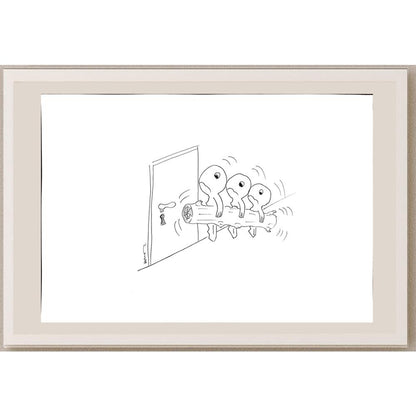 Demet Genç 29x21cm Orijinal Karikatür BOD00904