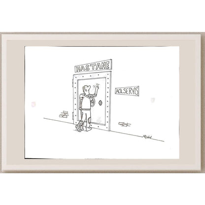 Müjdat Soğukpınar 43x30cm Orijinal Karikatür BOD00905