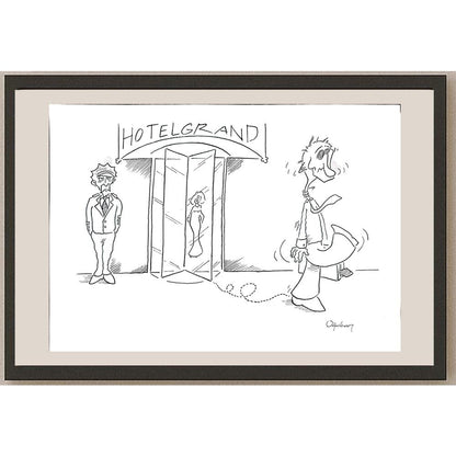 Oğulcan Gökçe 35x25cm Orijinal Karikatür BOD00908