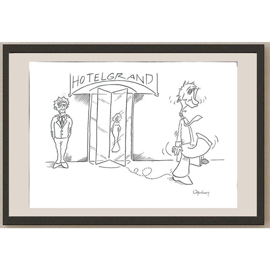 Oğulcan Gökçe 35x25cm Orijinal Karikatür BOD00908