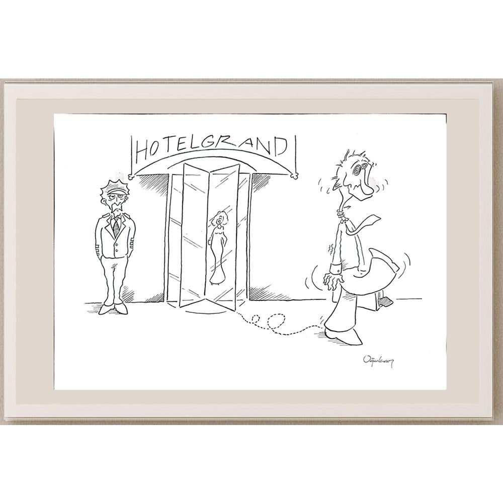 Oğulcan Gökçe 35x25cm Orijinal Karikatür BOD00908