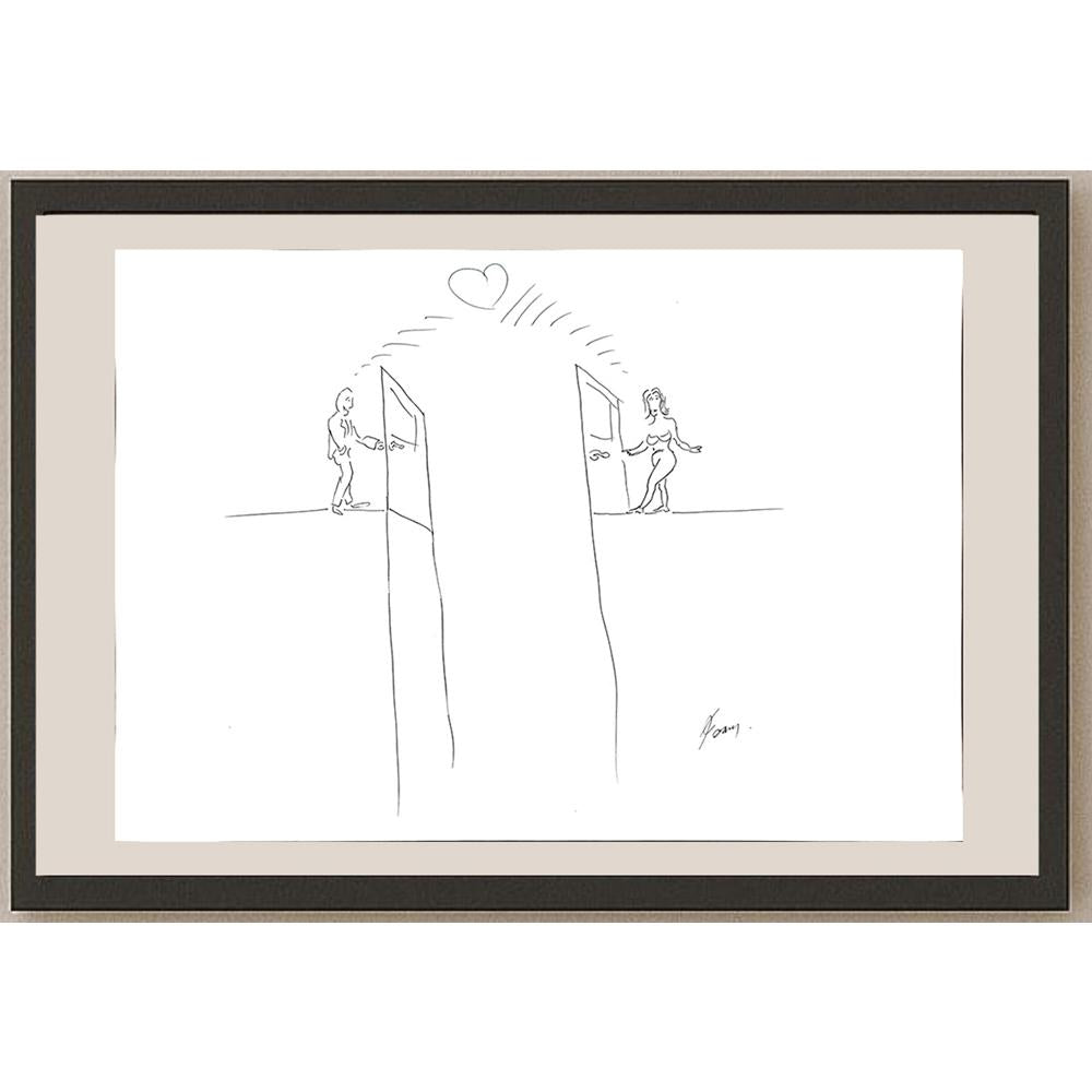 Kasım Ertürk 35x25cm Orijinal Karikatür BOD00909