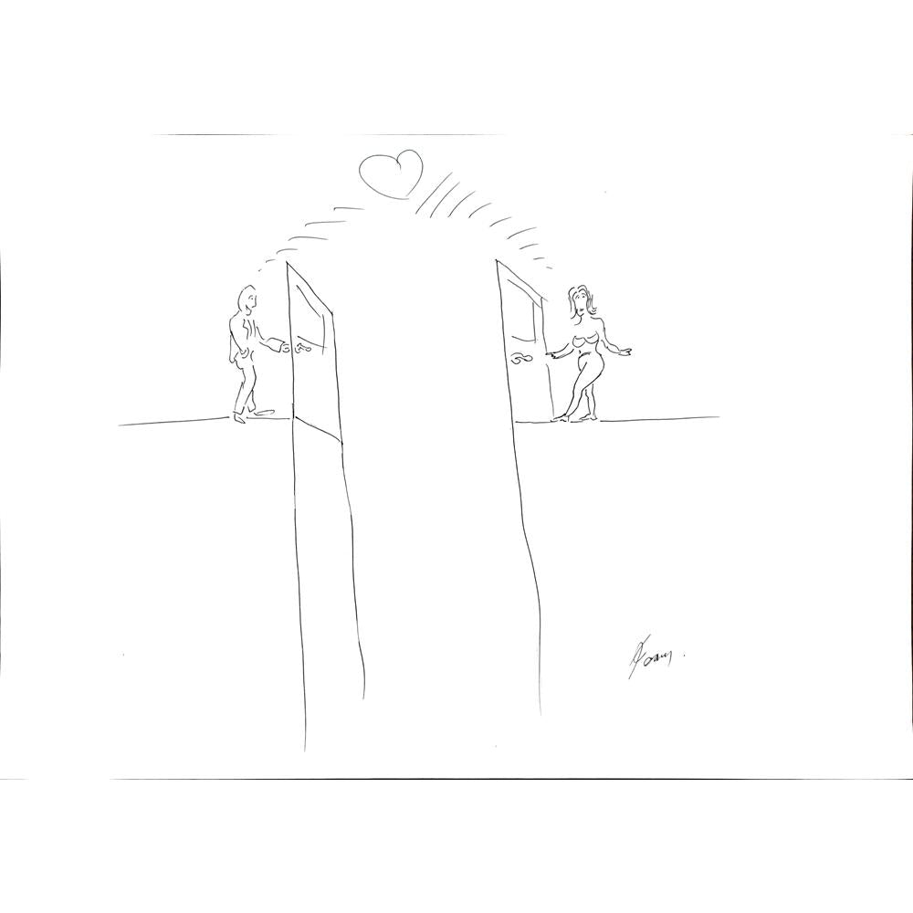 Kasım Ertürk 35x25cm Orijinal Karikatür BOD00909