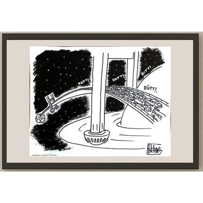 Gökhan Osman Özgen 43x30cm Orijinal Karikatür BOD00911