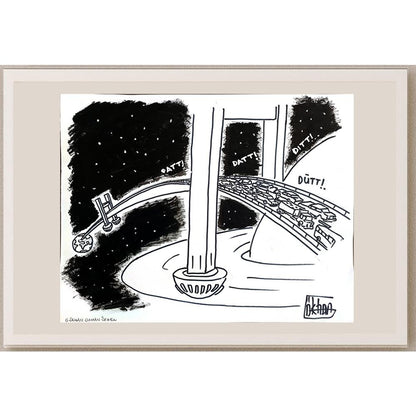 Gökhan Osman Özgen 43x30cm Orijinal Karikatür BOD00911