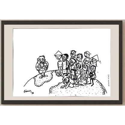 Gökhan Güneş 43x30cm Orijinal Karikatür BOD00912