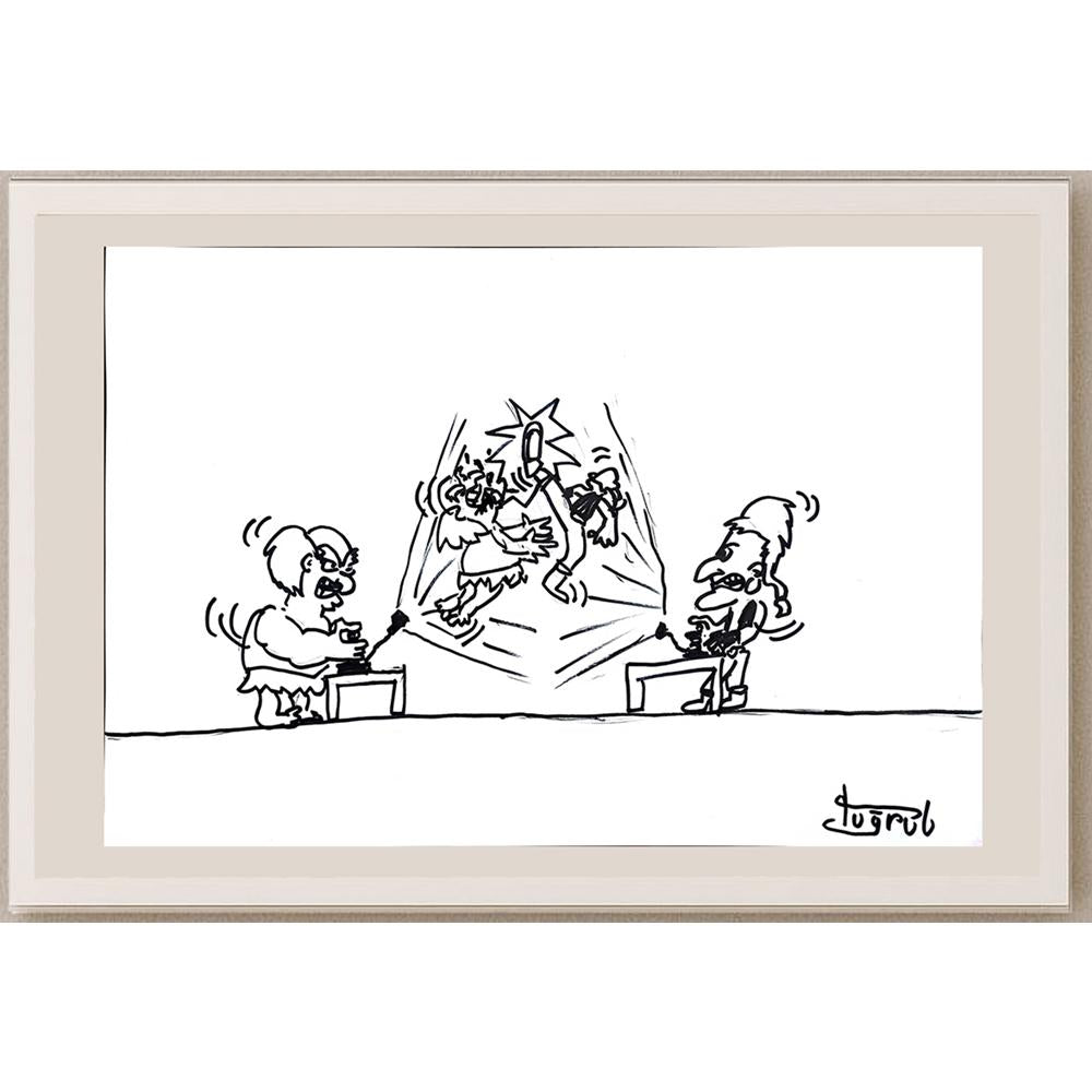 Tuğrul 43x30cm Orijinal Karikatür BOD00917