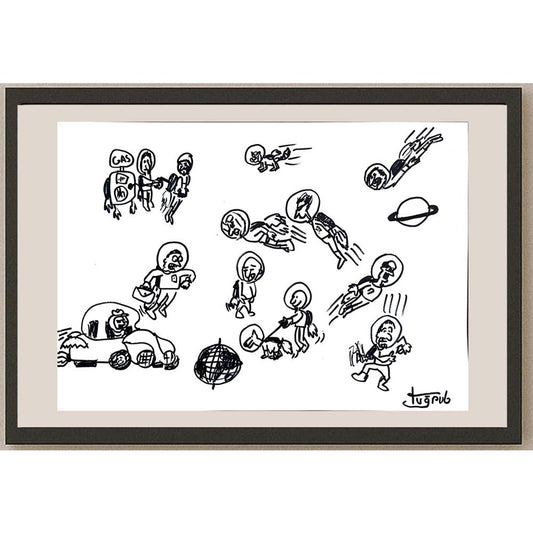 Tuğrul 43x30cm Orijinal Karikatür BOD00919