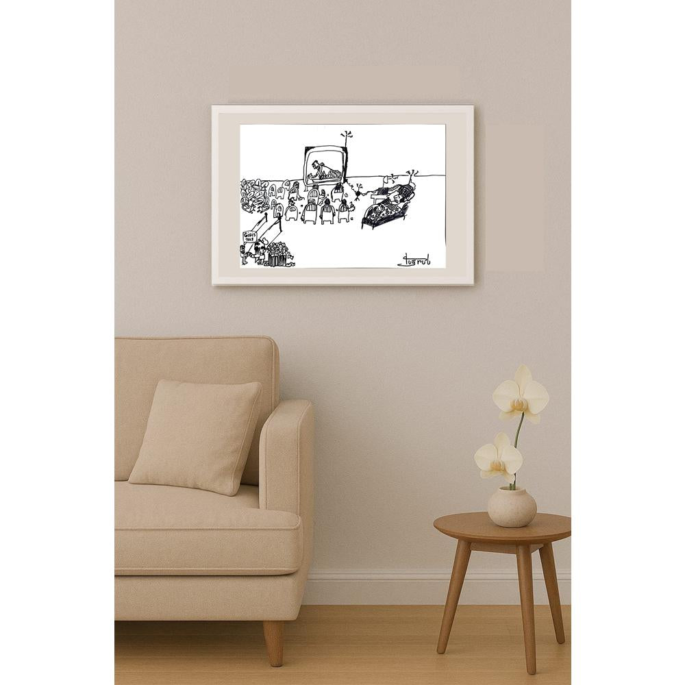 Tuğrul 43x30cm Orijinal Karikatür BOD00920