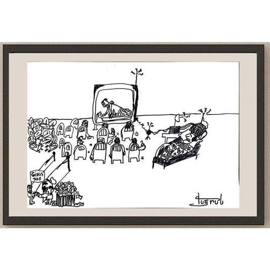 Tuğrul 43x30cm Orijinal Karikatür BOD00920