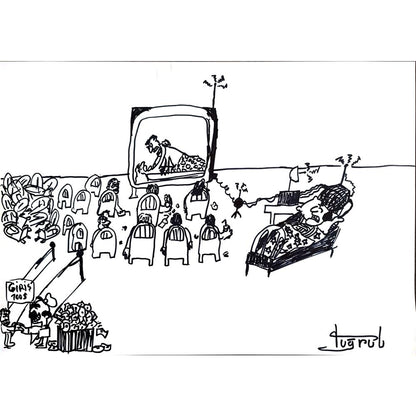 Tuğrul 43x30cm Orijinal Karikatür BOD00920