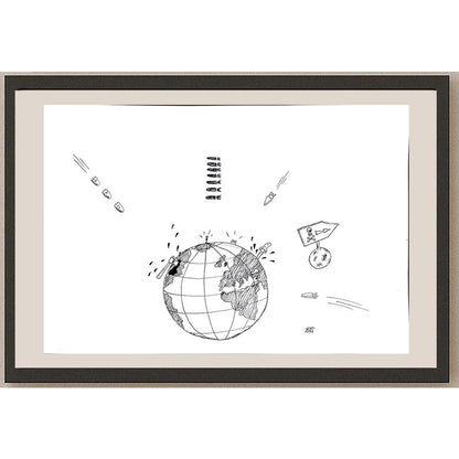Seyit Kaya 43x30cm Orijinal Karikatür BOD00923