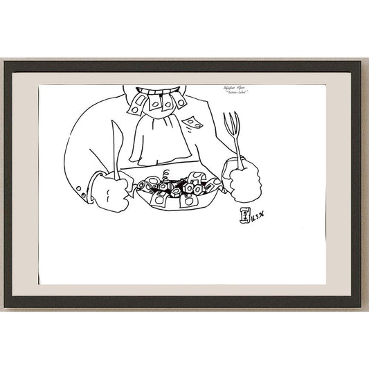 Boğaçhan Alpan 43x30cm Orijinal Karikatür BOD00927