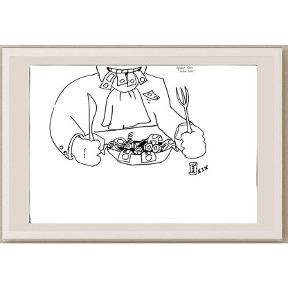 Boğaçhan Alpan 43x30cm Orijinal Karikatür BOD00927