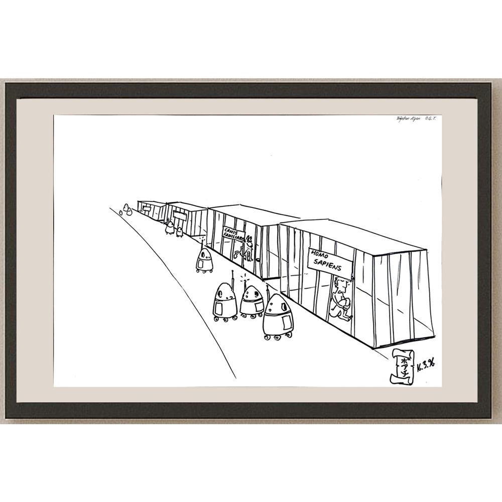 Boğaçhan Alpan 43x30cm Orijinal Karikatür BOD00928