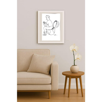 Boğaçhan Alpan 43x30cm Orijinal Karikatür BOD00929
